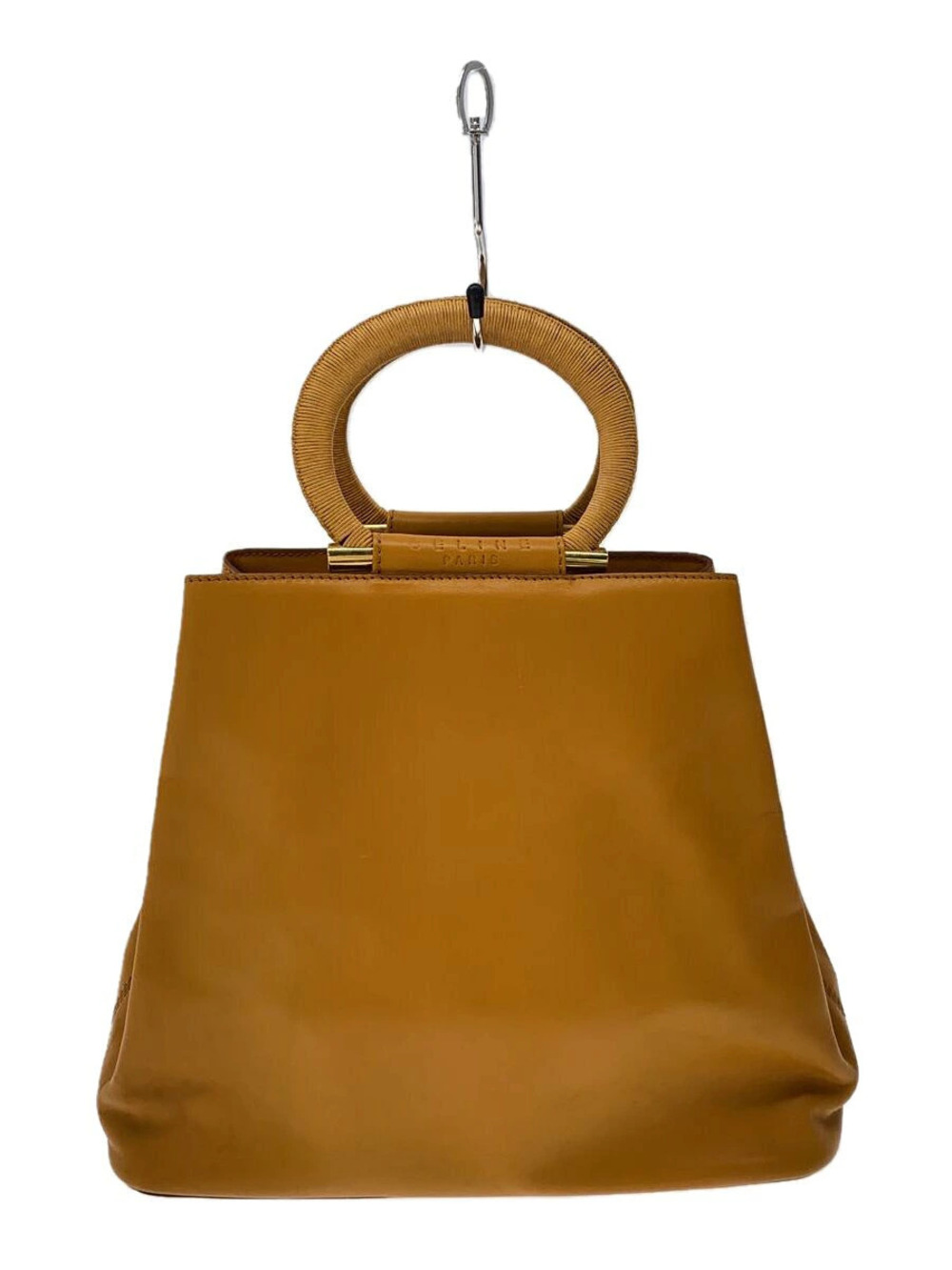 Celine Handbag Leather Camel Brown